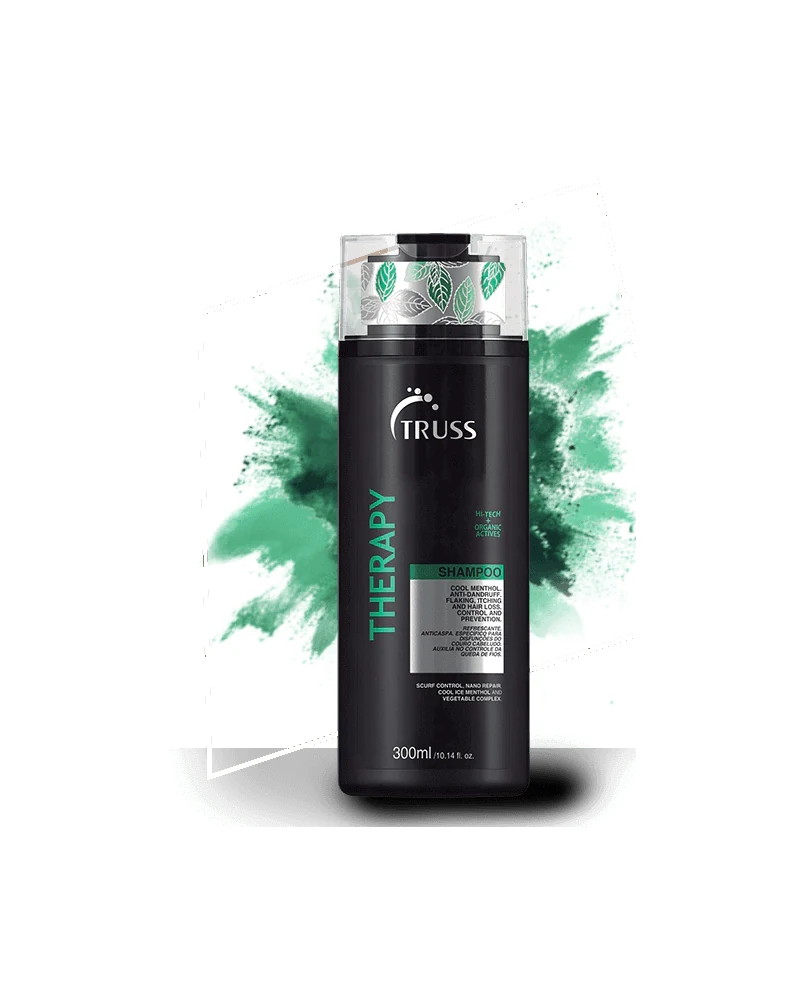 TRUSS Therapy, champú anticaída y anticaspa usado en NOSS Estilistas