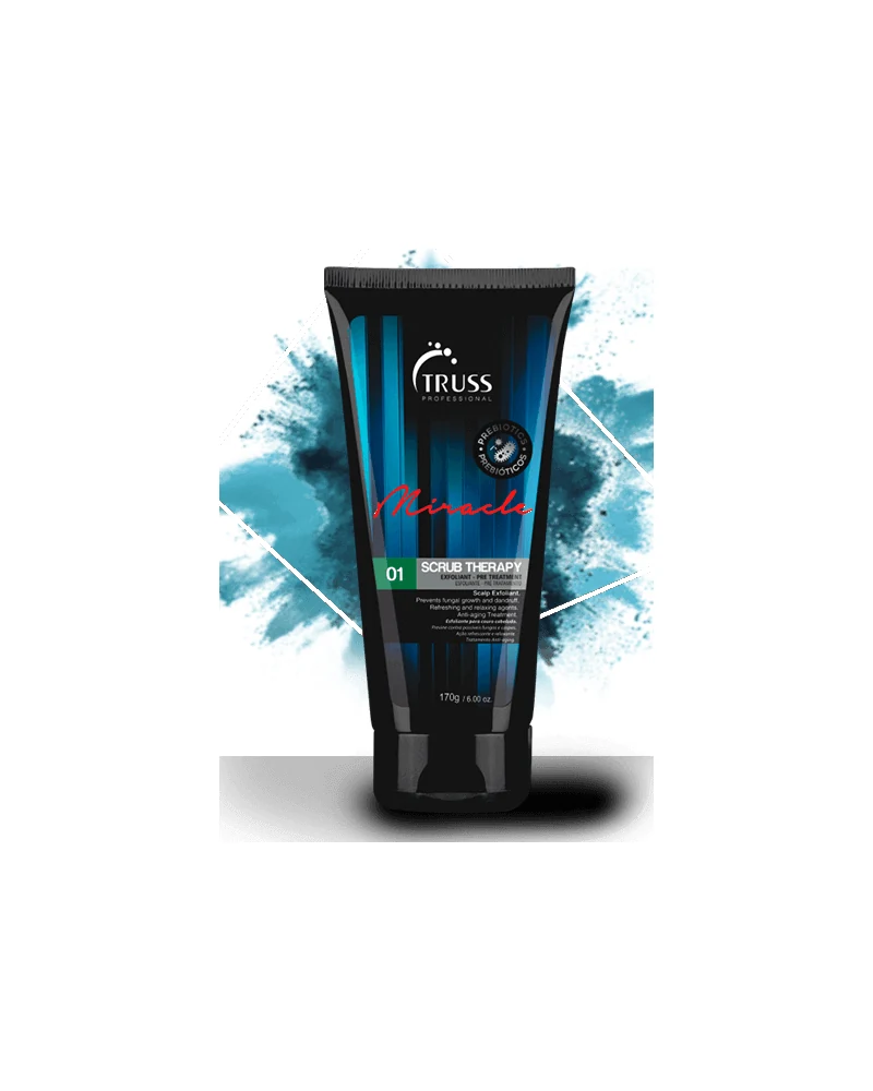 TRUSS Scrub Therapy, exfoliante de cuero cabelludo usado en NOSS Estilistas